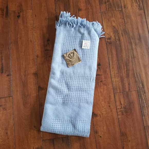 FARIBO 100% Pure Wool Afghan Throw Blanket 50 x 60 " Made in USA - Picture 5 of 6